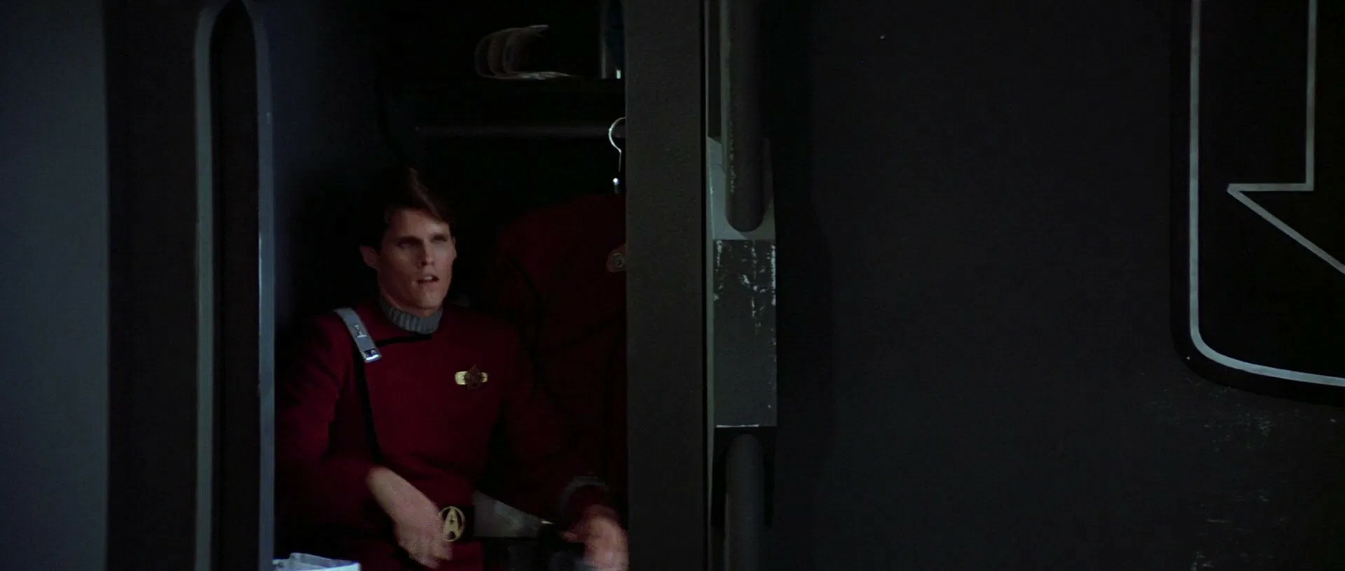 Star Trek OS Uhura cadet in closet 9 Blank Meme Template