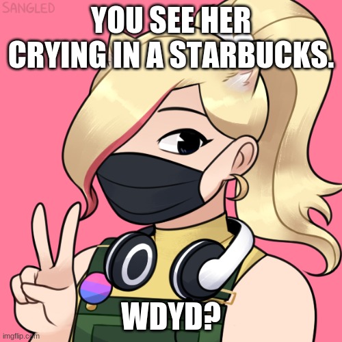 YOU SEE HER CRYING IN A STARBUCKS. WDYD? | made w/ Imgflip meme maker