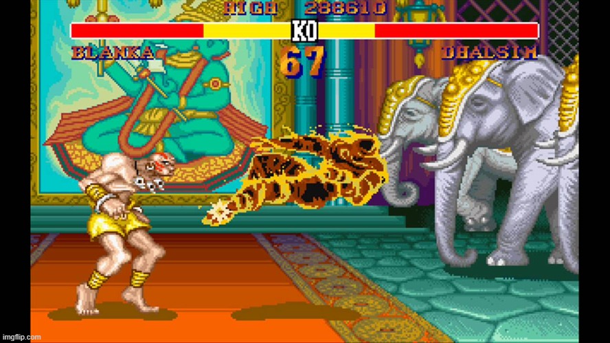 Yoga Flame | image tagged in yoga flame,street fighter | made w/ Imgflip meme maker