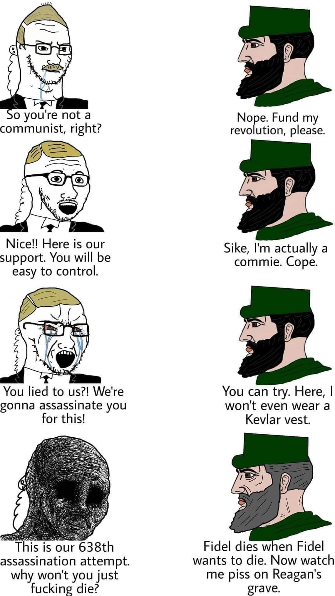 Fidel Castro comic Blank Meme Template