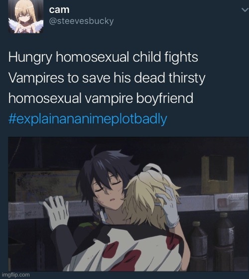 "dead thirsty homosexual vampire boyfriend" | made w/ Imgflip meme maker