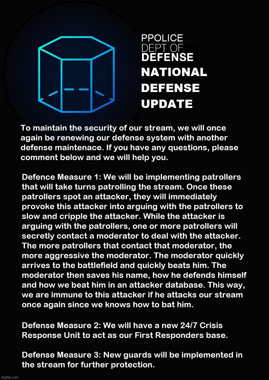 DoD National Defense Update | made w/ Imgflip meme maker