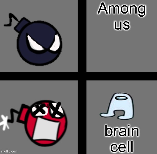 whitty | Among us; brain cell | image tagged in mad whitty | made w/ Imgflip meme maker
