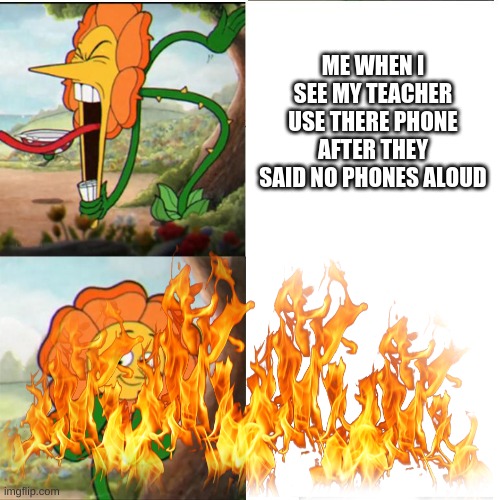 ME WHEN I SEE MY TEACHER USE THERE PHONE AFTER THEY SAID NO PHONES ALOUD | made w/ Imgflip meme maker