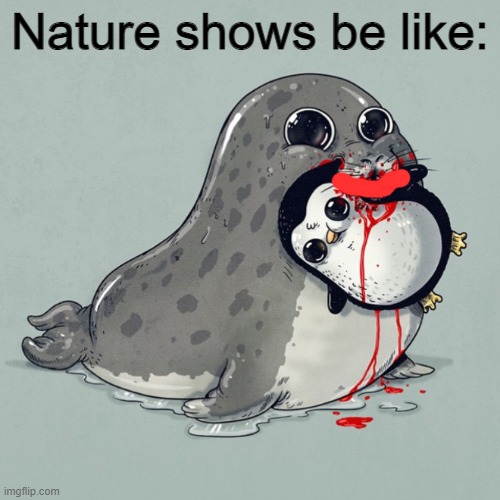 fbwdnc | Nature shows be like: | image tagged in let's go watch the nature channel enuf of violent media,why,planet earth | made w/ Imgflip meme maker