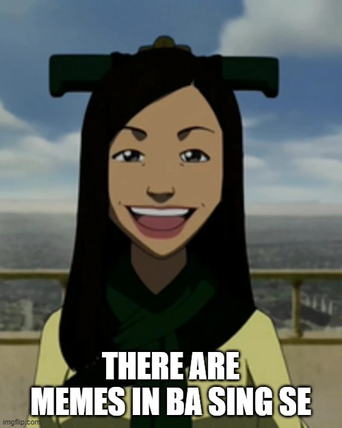 There is no war in ba sing se | THERE ARE MEMES IN BA SING SE | image tagged in there is no war in ba sing se | made w/ Imgflip meme maker