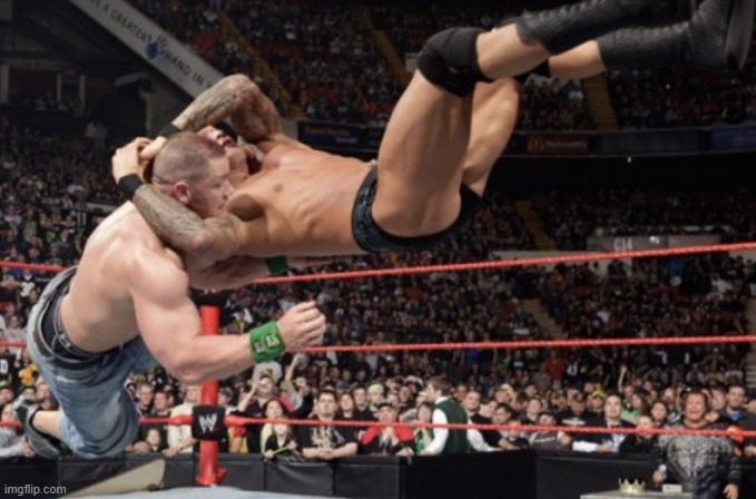 Randy Orton rko | image tagged in randy orton rko | made w/ Imgflip meme maker