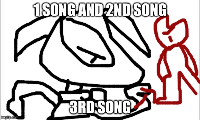 white background | 1 SONG AND 2ND SONG; 3RD SONG | image tagged in white background | made w/ Imgflip meme maker