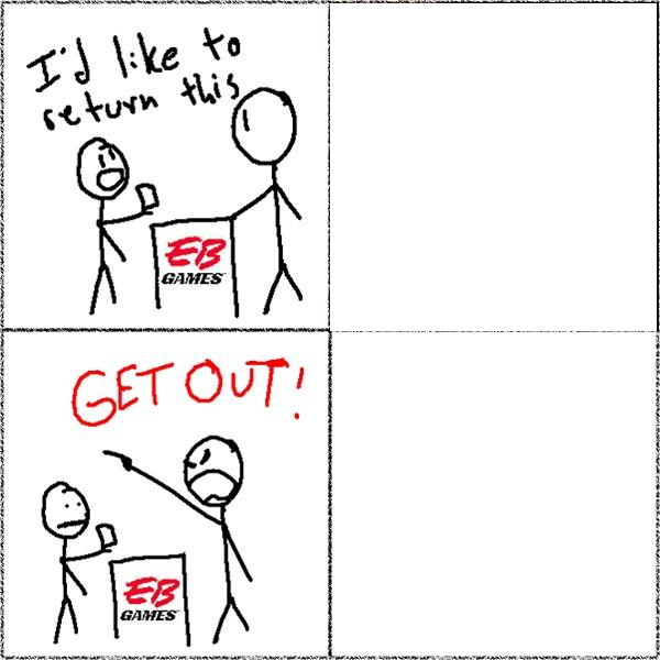 GET OUT!!! Blank Meme Template