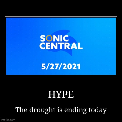 image tagged in funny,demotivationals,sonic central,hype,hype train,what a nice late birthday gift | made w/ Imgflip demotivational maker