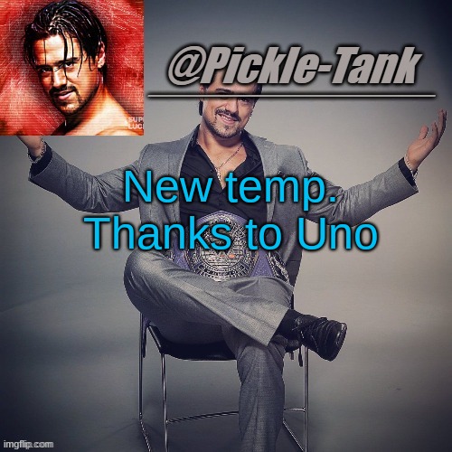 New temp. Thanks to Uno | image tagged in p t temp but its angel garza | made w/ Imgflip meme maker
