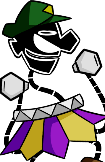 Super Dimentio Lenny Face Blank Meme Template