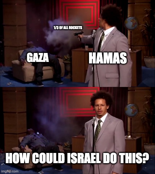 How could they have done this | 1/3 OF ALL ROCKETS; GAZA; HAMAS; HOW COULD ISRAEL DO THIS? | image tagged in how could they have done this,Israel | made w/ Imgflip meme maker