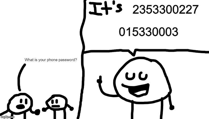 I have a chart | 2353300227; 015330003 | image tagged in password | made w/ Imgflip meme maker