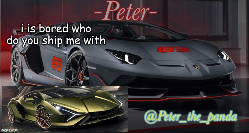 idek im bored | i is bored who do you ship me with | image tagged in peter_the_panda template | made w/ Imgflip meme maker