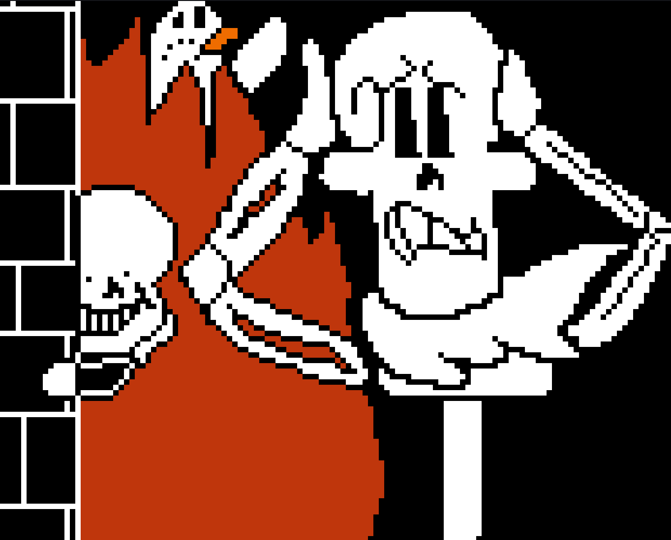 High Quality Crazy Sans And Normal Papyrus Blank Meme Template