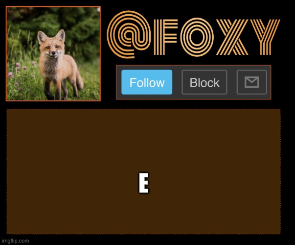Foxy | E | image tagged in foxy | made w/ Imgflip meme maker