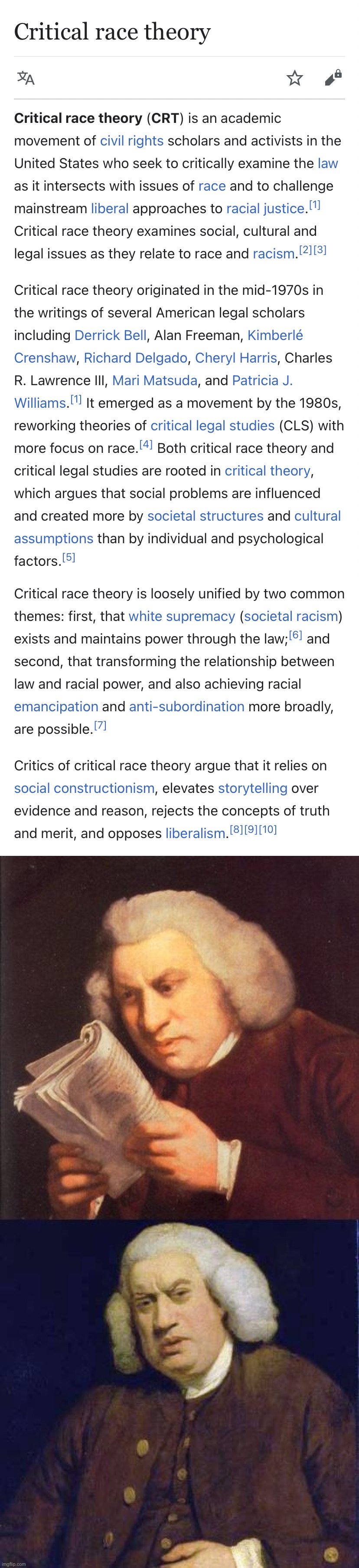 Cringing at critical race theory. I mean I still agree with it but Jesus that intro needs work | image tagged in critical race theory,critical race theory 2,dafuq did i just read | made w/ Imgflip meme maker