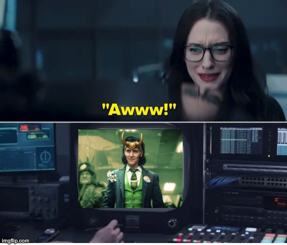 Excited for Loki? Darcy's already got the popcorn out | image tagged in mcu on tv,loki,mcu,tv show | made w/ Imgflip meme maker