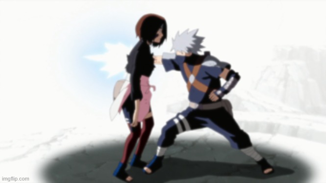 Kakashi Kills Rin | image tagged in kakashi kills rin | made w/ Imgflip meme maker