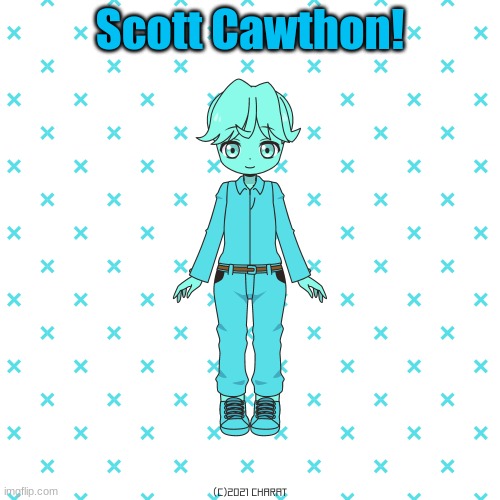 No one else made him, so I decided too! | Scott Cawthon! | image tagged in charat,scott cawthon | made w/ Imgflip meme maker