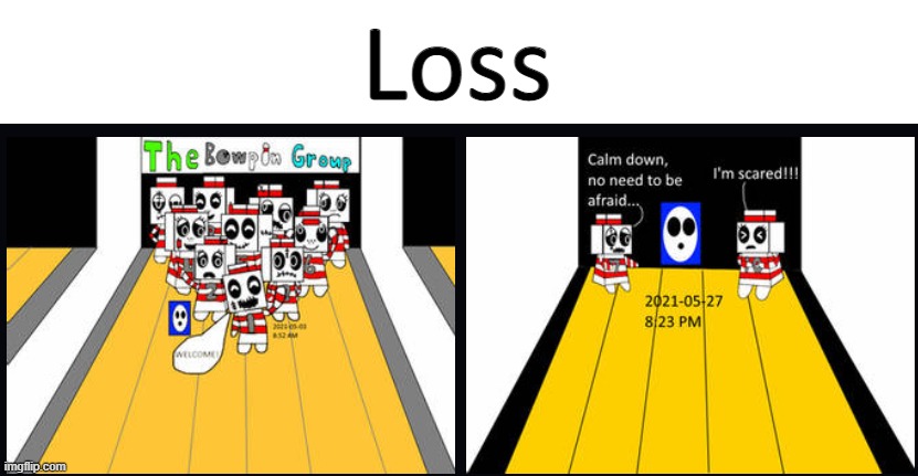 Promoting my series, the Bowpin Group | Loss | image tagged in loss | made w/ Imgflip meme maker