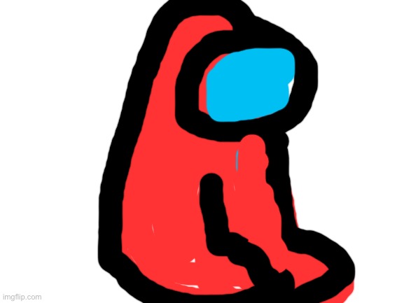 Red amongus | image tagged in blank white template | made w/ Imgflip meme maker