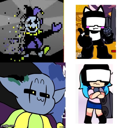 sky tankman is better | image tagged in jevil bling | made w/ Imgflip meme maker