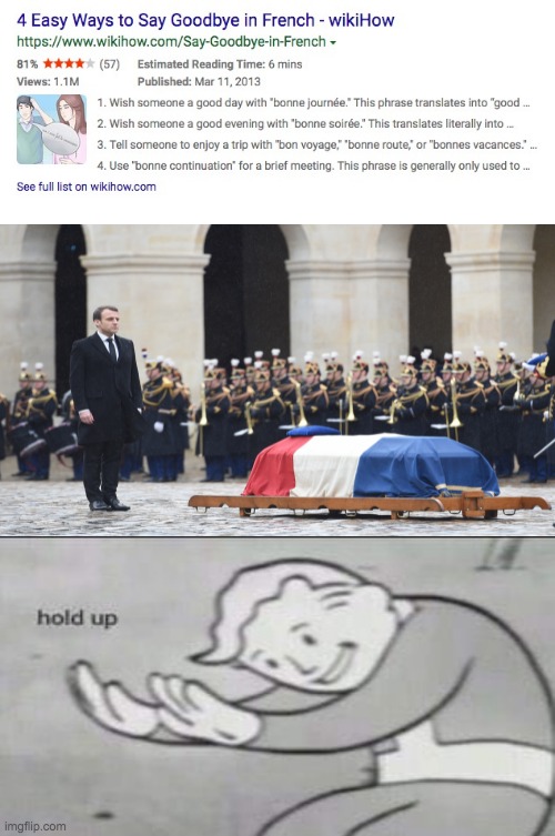 French culture | image tagged in memes,lol,funny,dark humor,funeral,fallout hold up | made w/ Imgflip meme maker