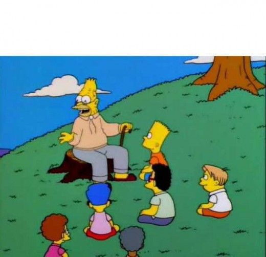 Papa de homero simpson Blank Meme Template