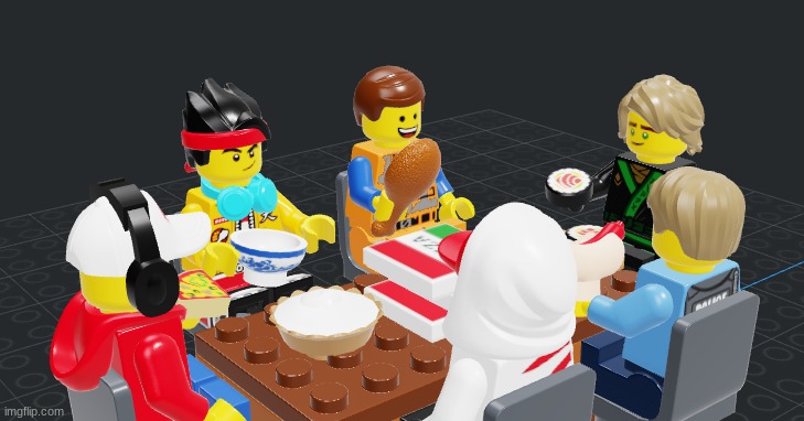 lego hero's dinner time | made w/ Imgflip meme maker