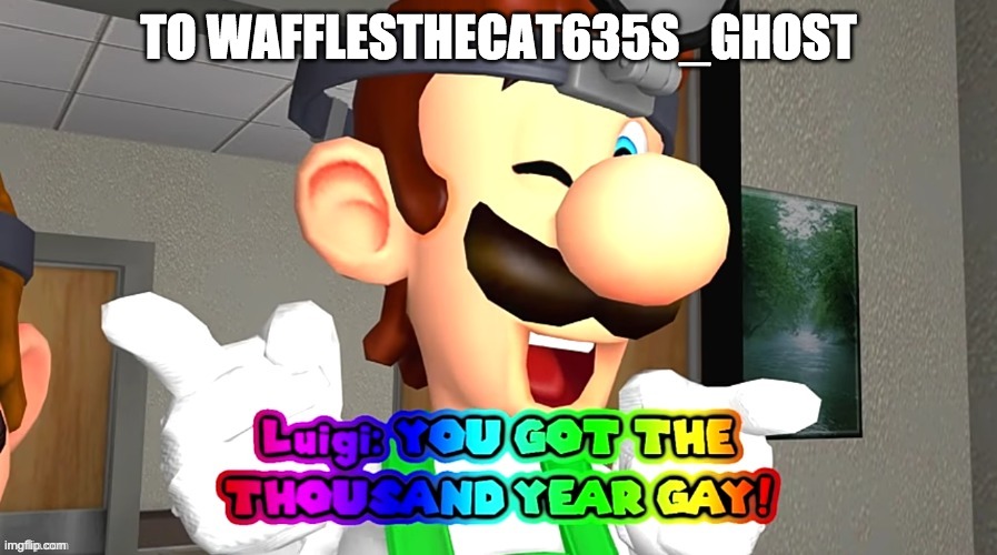 TO WAFFLESTHECAT635S_GHOST | made w/ Imgflip meme maker