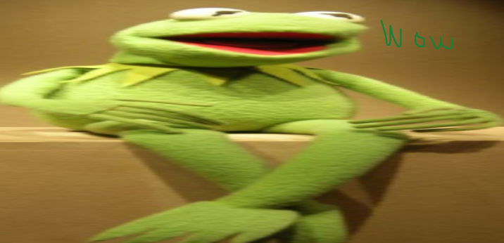 High Quality Kermit the frog wow Blank Meme Template