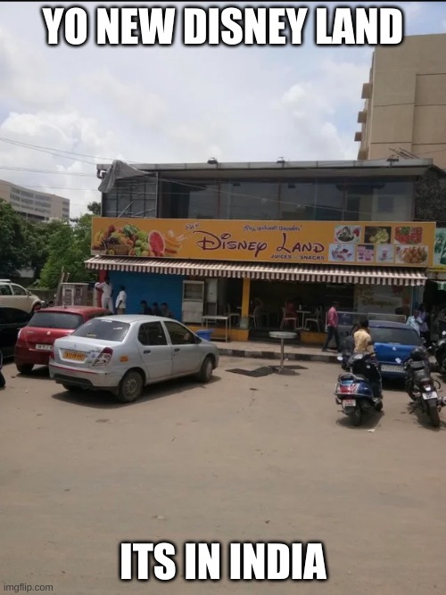 YO NEW DISNEY LAND; ITS IN INDIA | made w/ Imgflip meme maker