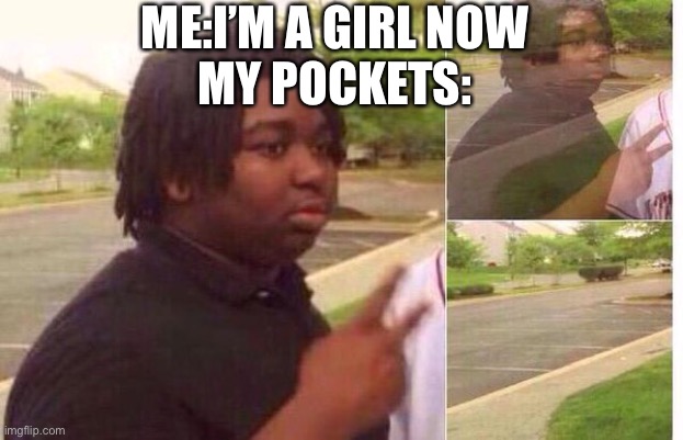 fading away | ME:I’M A GIRL NOW
MY POCKETS: | image tagged in fading away | made w/ Imgflip meme maker