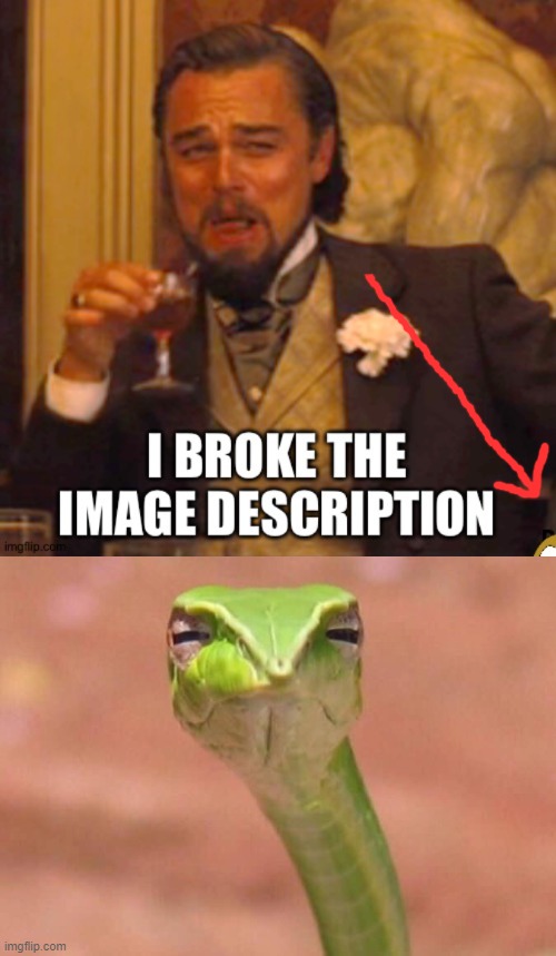 image tagged in skeptical snake | made w/ Imgflip meme maker
