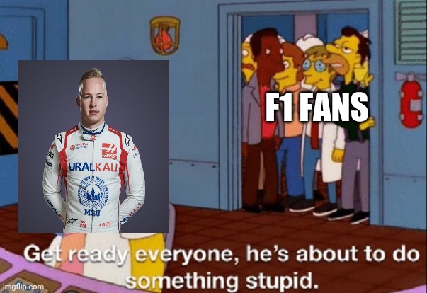 Can someone explain how he didn't end up in Charles' apartment at Monaco? | F1 FANS | image tagged in get ready he's about to do something stupid,mazepin,f1,formula 1,sbinalla,f1 crash | made w/ Imgflip meme maker