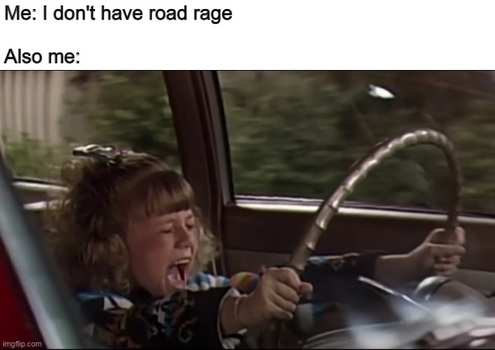 Stephanie Tanner Screaming Behind the Wheel | Me: I don't have road rage
 
Also me: | image tagged in stephanie tanner screaming behind the wheel,meme,driving,road rage,meirl | made w/ Imgflip meme maker