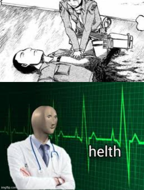 Wow lol | image tagged in helth,attack on titan | made w/ Imgflip meme maker