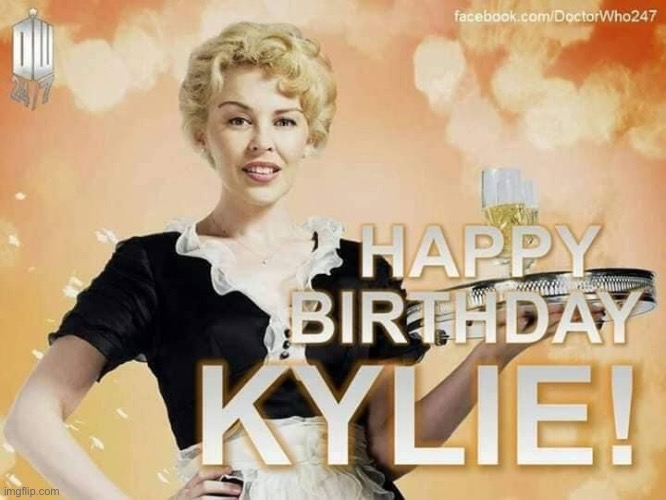 Dr. Who-themed birthday card | image tagged in happy birthday kylie | made w/ Imgflip meme maker