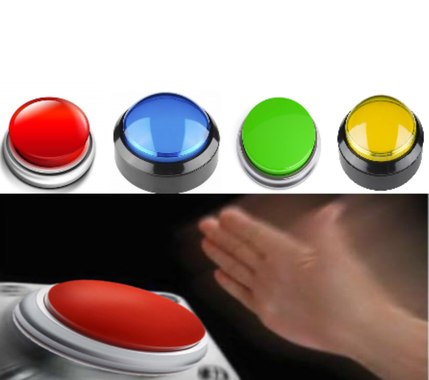High Quality Red button Blank Meme Template