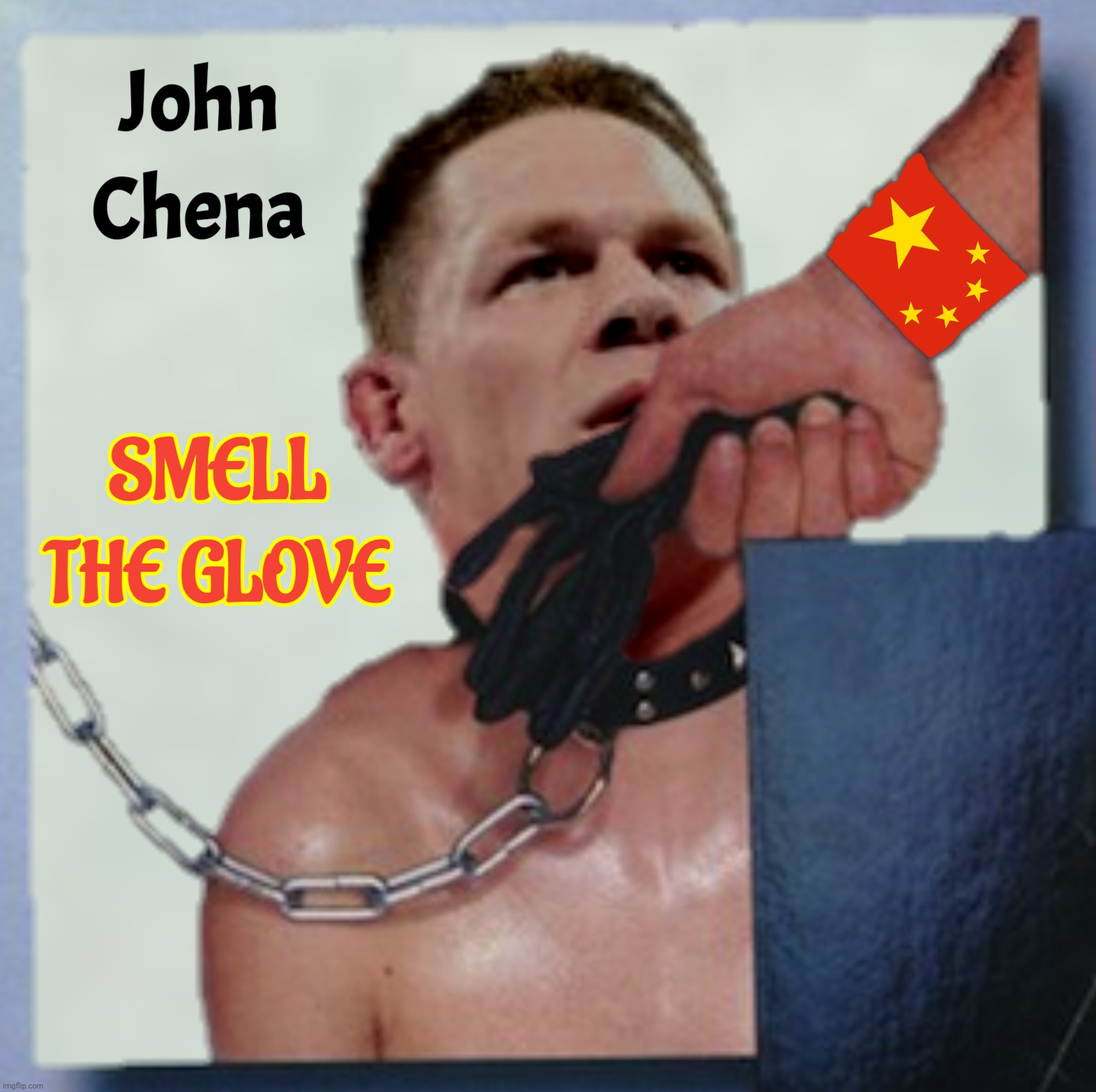 Bad Photoshop Sunday presents:  Cena Evil | image tagged in bad photoshop sunday,john cena,spinal tap,smell the glove,chinese communist party | made w/ Imgflip meme maker