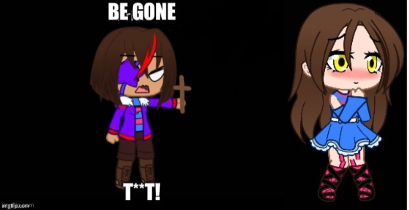 image tagged in undertale frisk with crucifix | made w/ Imgflip meme maker