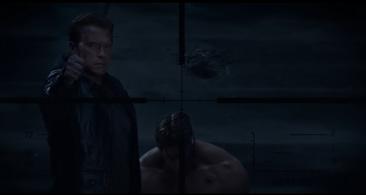 Thumbs-Up Terminator Blank Meme Template