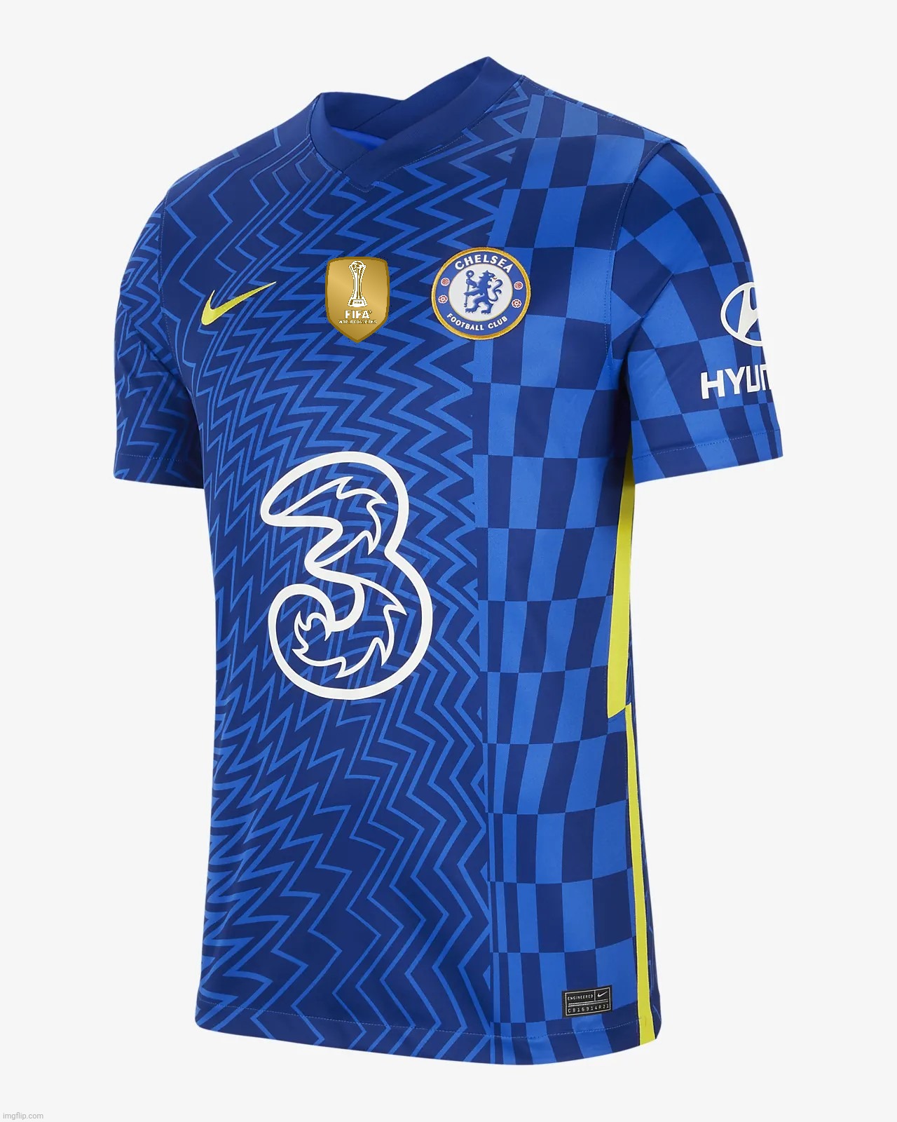 Chelsea Home Jersey 2022 with FIFA Club World Cup Winners Badge on the