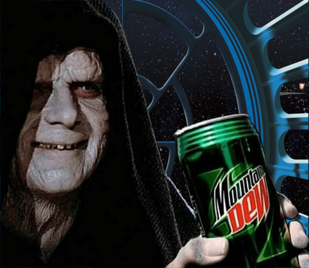 Emperor Palpatine Mountain Dew Can Blank Meme Template