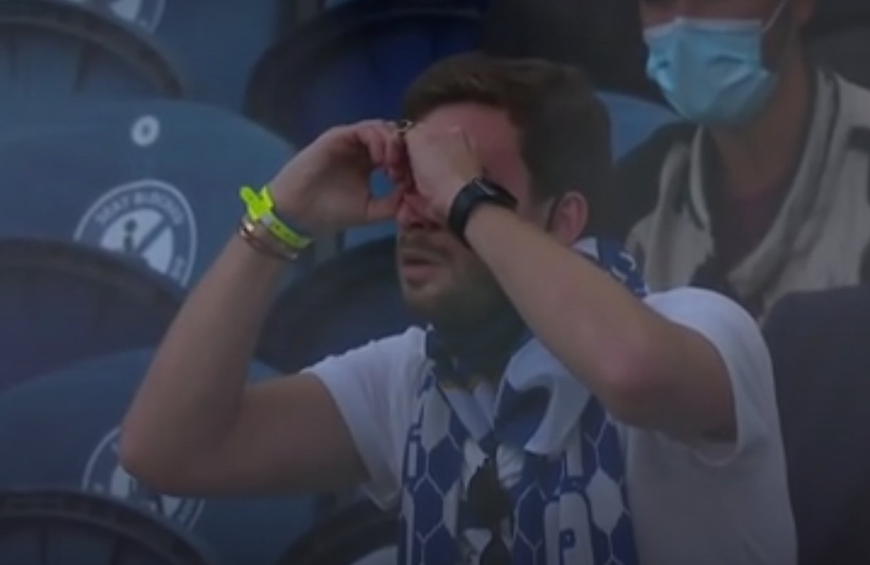 Telescope Soccer Guy Blank Meme Template