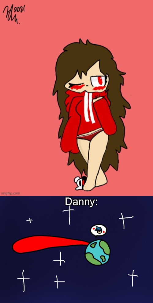 Basically Cloud’s drawing: | Danny: | made w/ Imgflip meme maker