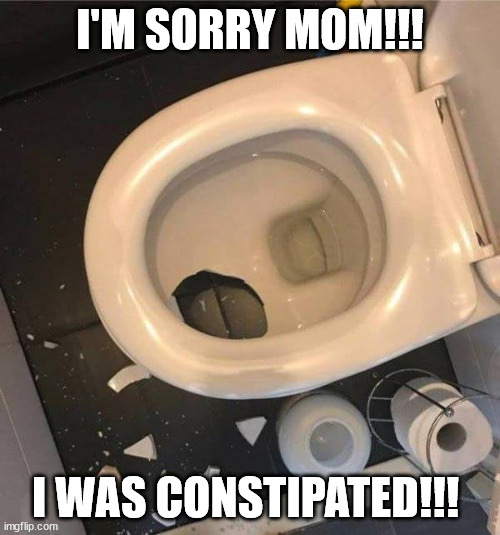 never trust a fart | I'M SORRY MOM!!! I WAS CONSTIPATED!!! | image tagged in never trust a fart | made w/ Imgflip meme maker