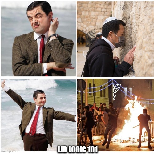 Anti Semitism is a mental disorder | LIB LOGIC 101 | image tagged in mr bean approve-disapprove,anti semitism | made w/ Imgflip meme maker